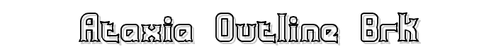 Ataxia Outline BRK font